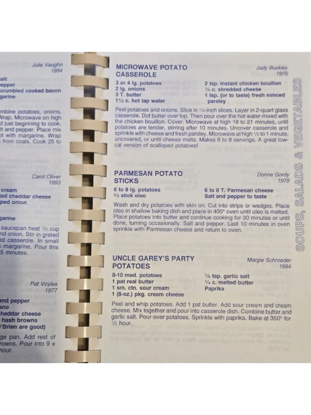 Paramount Terrace Christian Church 40th Anniversary Cookbook 1995 Amarillo Texas